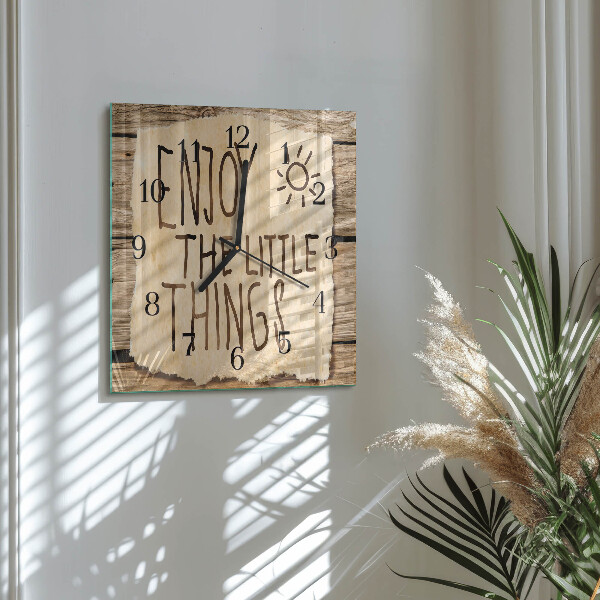 Reloj de vidrio Disfrutar