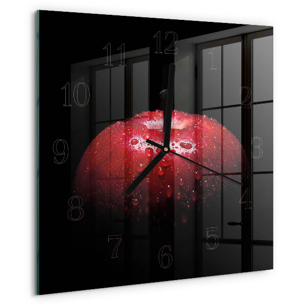 Reloj de vidrio Manzana