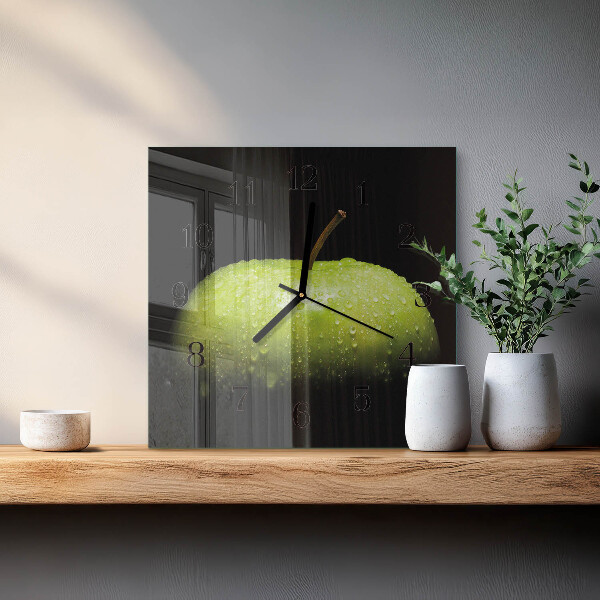 Reloj de vidrio Manzana