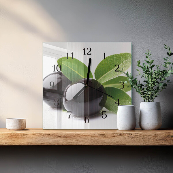 Reloj de vidrio Aceitunas