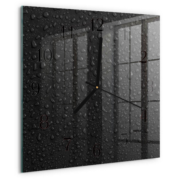 Reloj de vidrio Gotas de agua