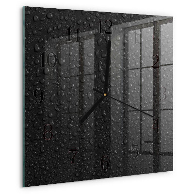 Reloj de vidrio Gotas de agua