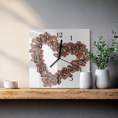 Reloj de vidrio Granos de café