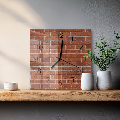 Reloj de vidrio Muro de ladrillo