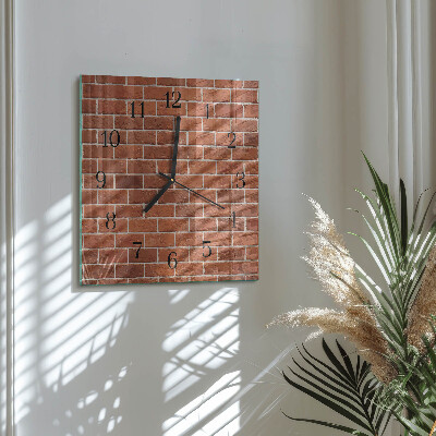 Reloj de vidrio Muro de ladrillo