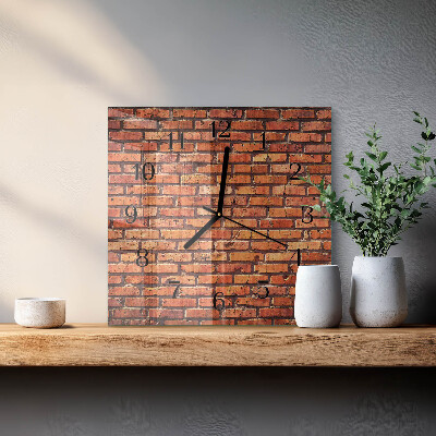Reloj de vidrio Muro de ladrillo