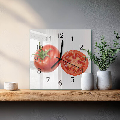 Reloj de vidrio Tomates