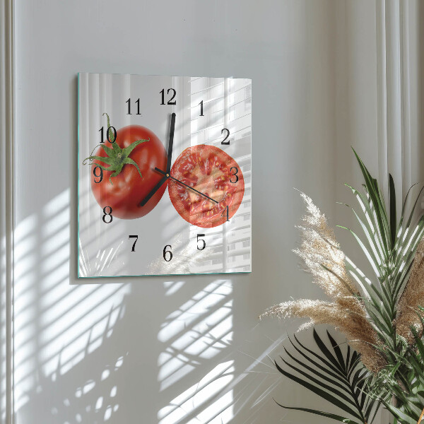 Reloj de vidrio Tomates