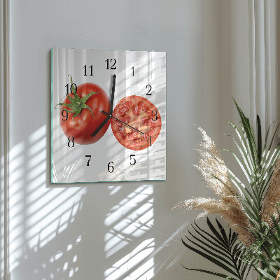 Reloj de vidrio Tomates