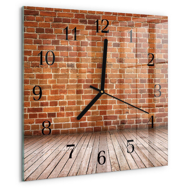 Reloj de vidrio Muro de ladrillo