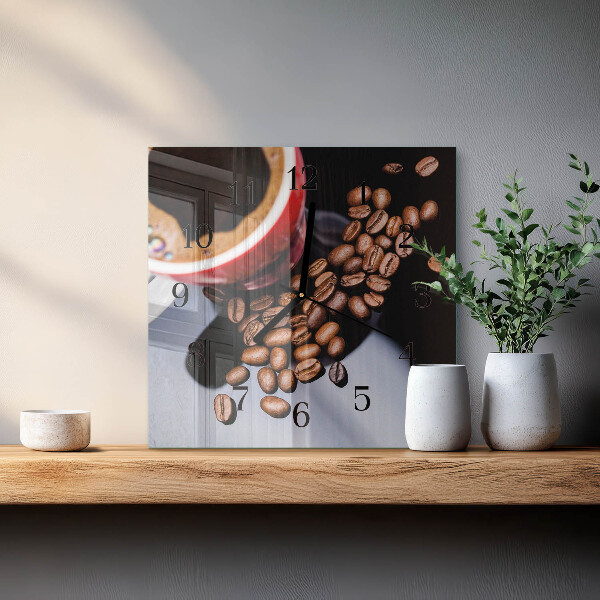 Reloj de vidrio Taza de café