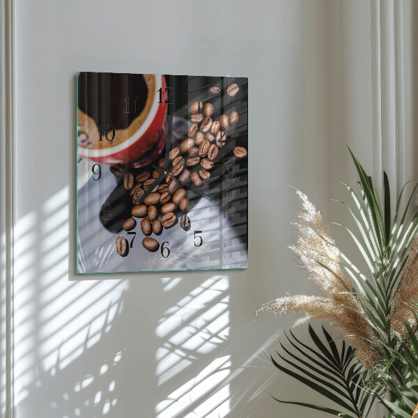 Reloj de vidrio Taza de café