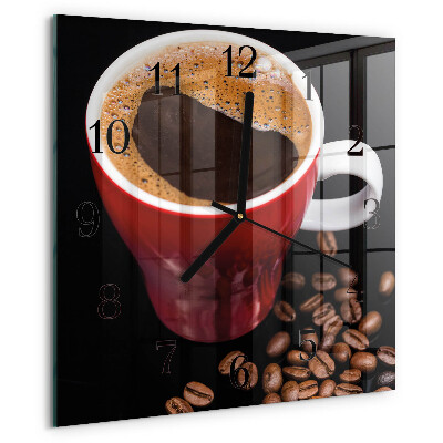 Reloj de vidrio Taza de café