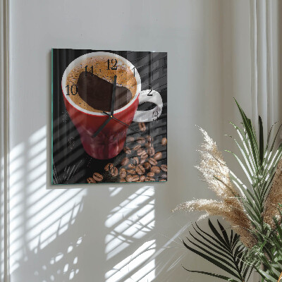 Reloj de vidrio Taza de café
