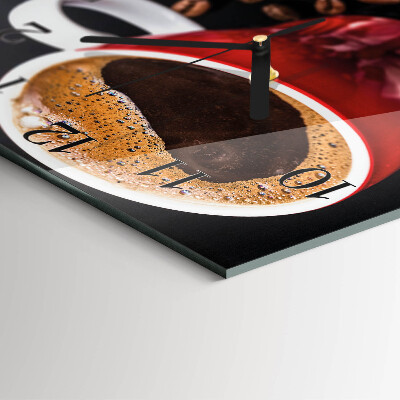 Reloj de vidrio Taza de café