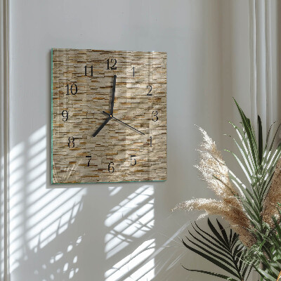 Reloj de vidrio Piedra decorativa