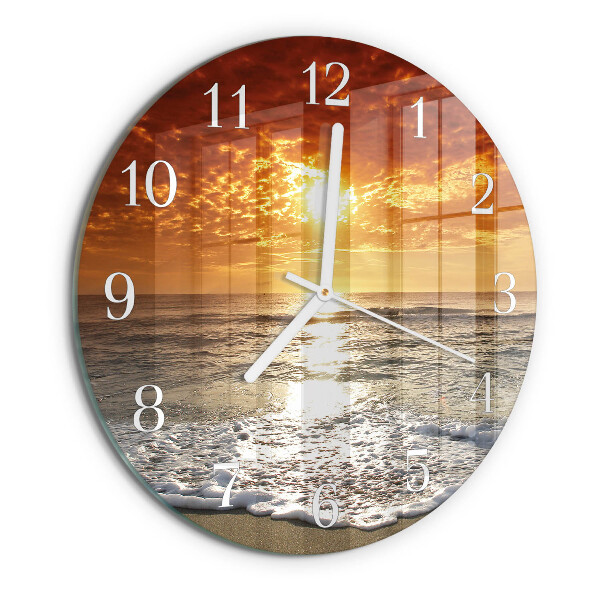 Reloj de pared redondo Playa Mar