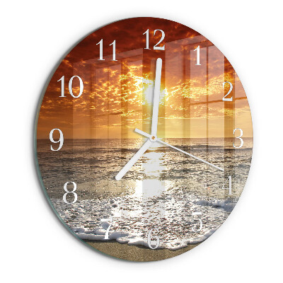 Reloj de pared redondo Playa Mar