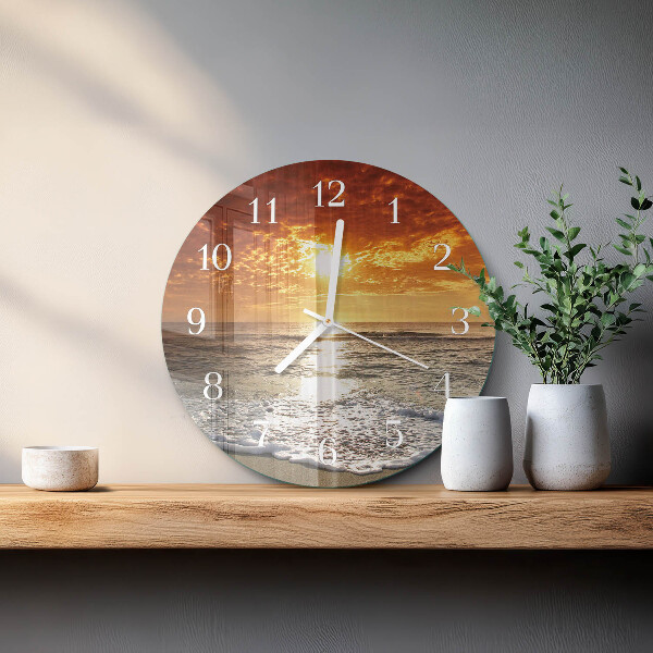 Reloj de pared redondo Playa Mar