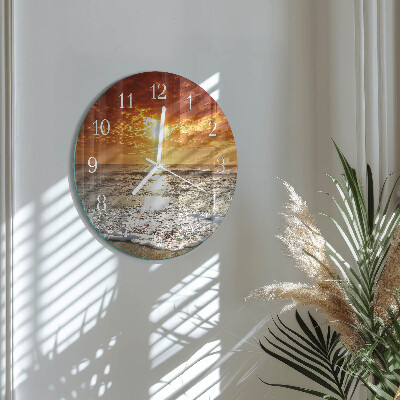 Reloj de pared redondo Playa Mar