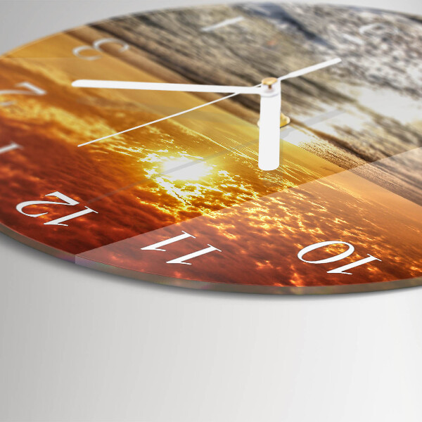 Reloj de pared redondo Playa Mar