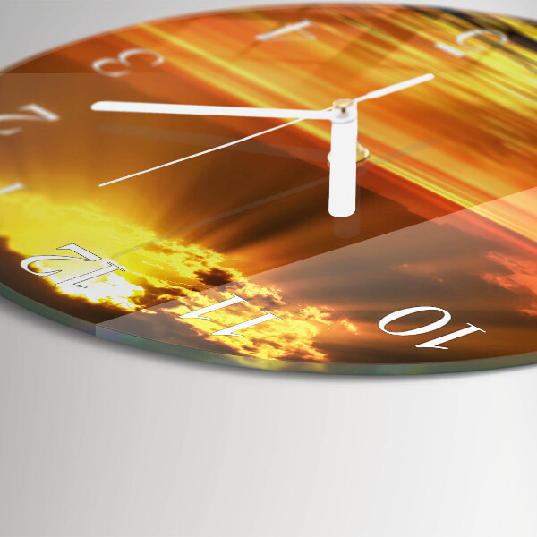 Reloj de pared redondo Atardecer