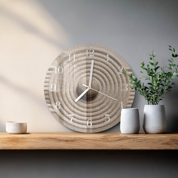 Reloj de pared redondo Piedra