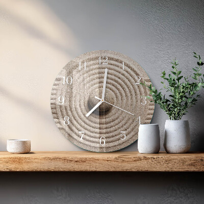 Reloj de pared redondo Piedra