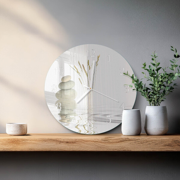 Reloj de pared redondo Piedras