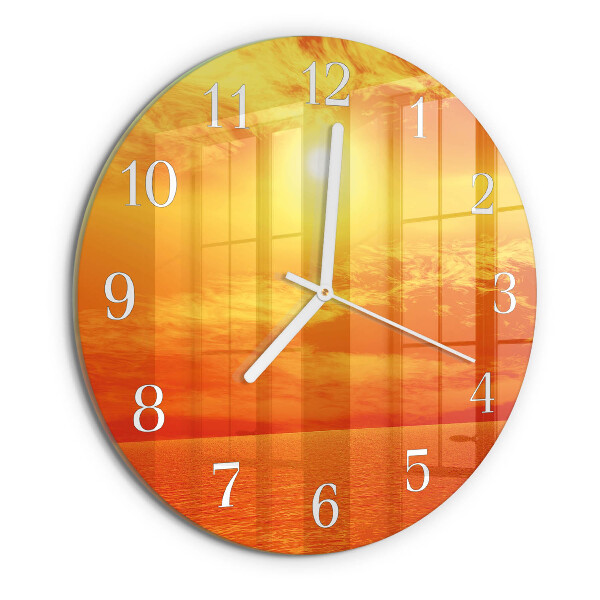 Reloj de pared redondo Soleado