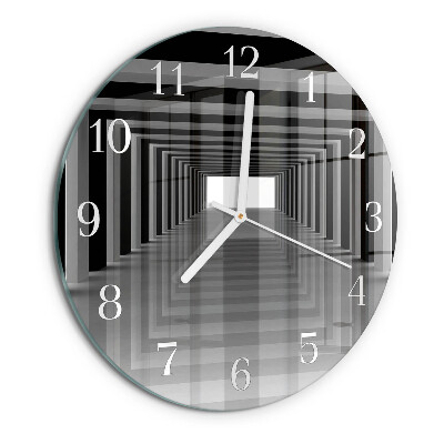 Reloj de pared redondo Túnel 3D