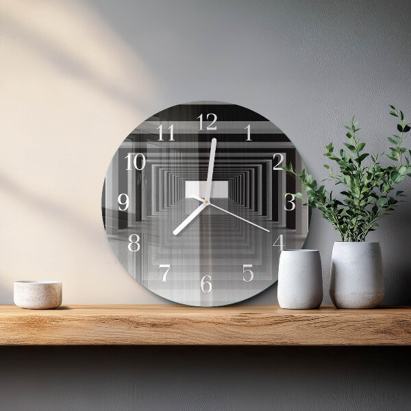 Reloj de pared redondo Túnel 3D