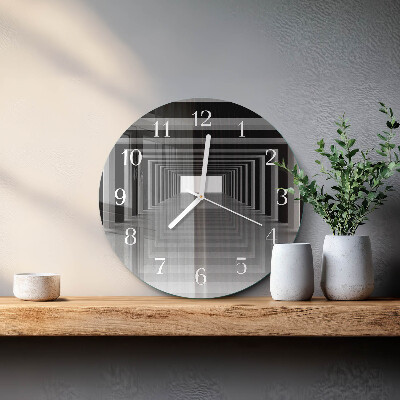 Reloj de pared redondo Túnel 3D