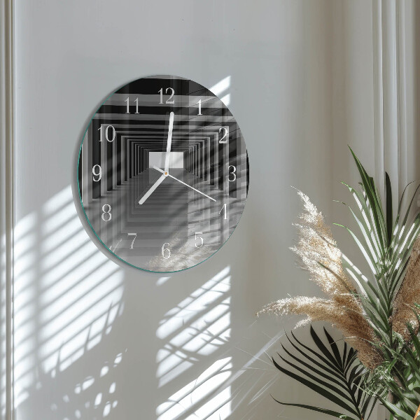 Reloj de pared redondo Túnel 3D