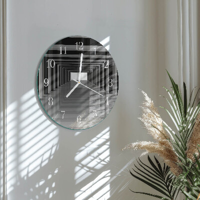 Reloj de pared redondo Túnel 3D