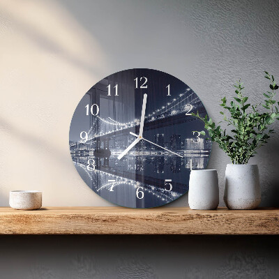 Reloj de pared redondo Puente