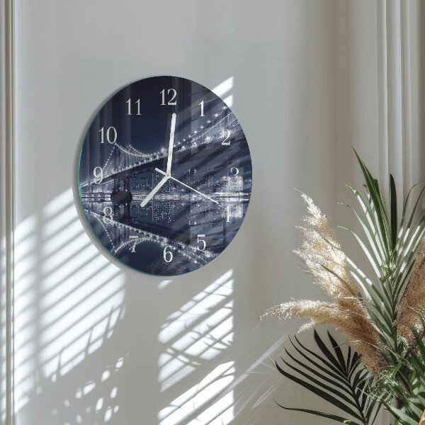 Reloj de pared redondo Puente