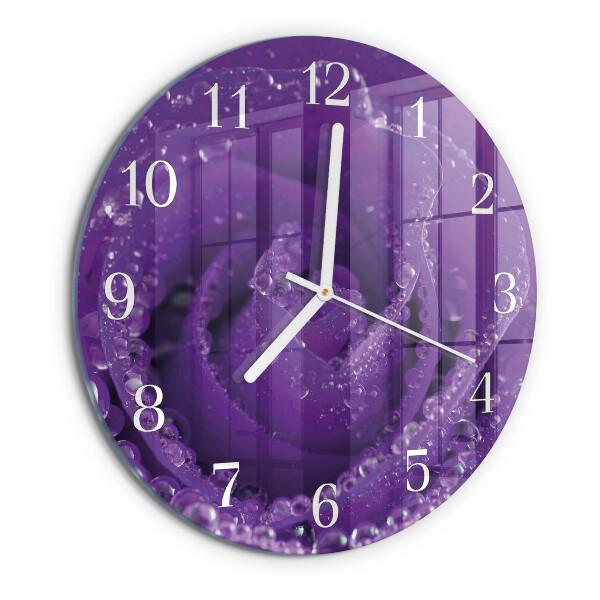 Reloj de pared redondo Rosa
