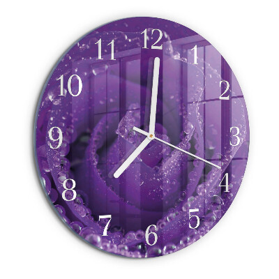 Reloj de pared redondo Rosa