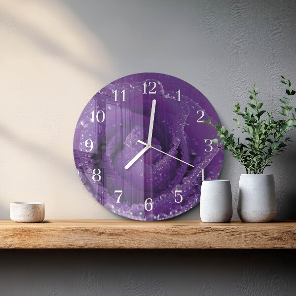 Reloj de pared redondo Rosa