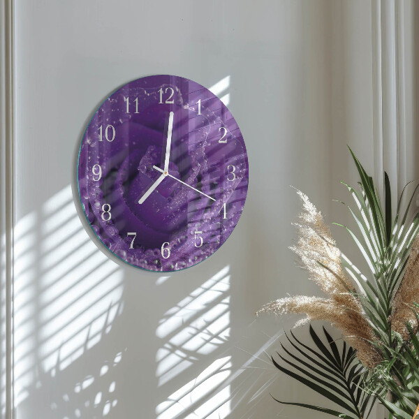 Reloj de pared redondo Rosa