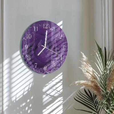 Reloj de pared redondo Rosa