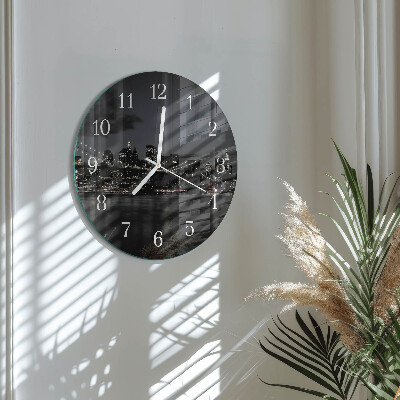Reloj de pared redondo Puente horizontal