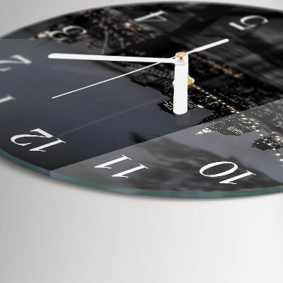 Reloj de pared redondo Puente horizontal