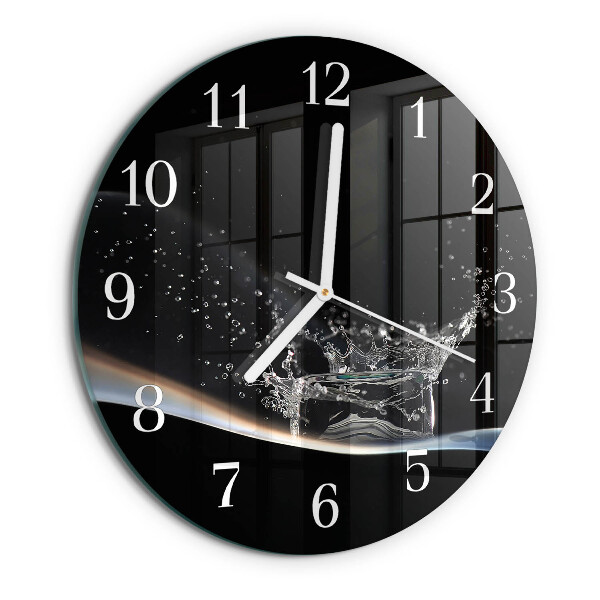 Reloj de pared redondo Agua