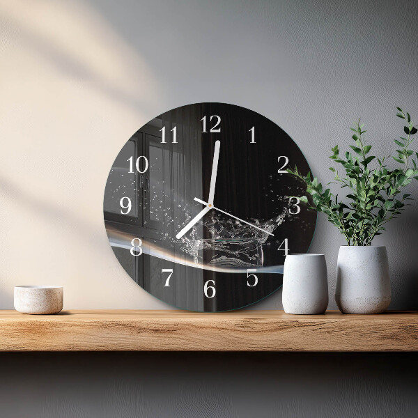 Reloj de pared redondo Agua