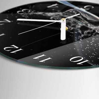 Reloj de pared redondo Agua