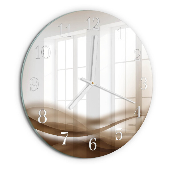 Reloj de pared redondo Líneas abstractas
