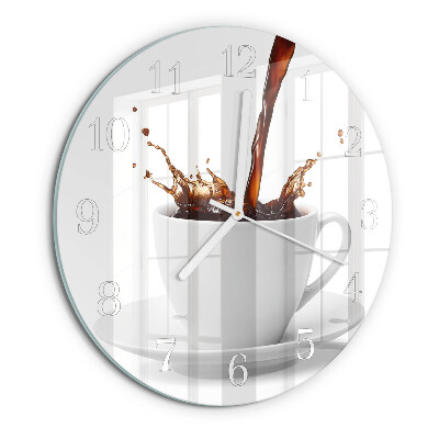 Reloj de pared redondo Taza de café
