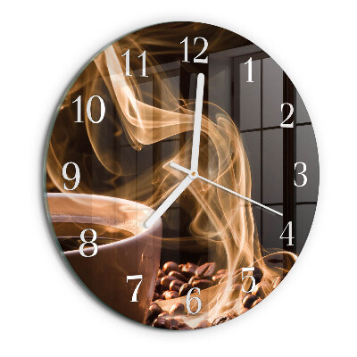 Reloj de pared redondo Taza de café
